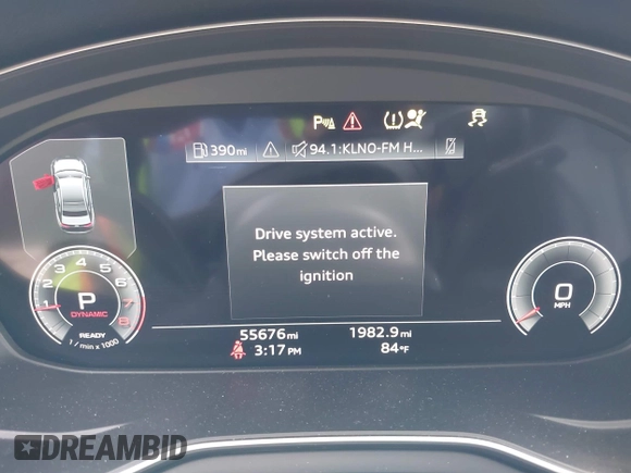 2023 Audi A4 S line Premium Plus with VIN WAUEAAF45PN016577, listed as a IAAI auction lot 42097454 with 55,676 mi miles and . Bid and sale history available at DreamBid. Image 7.