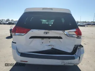 2013 Toyota Sienna L with VIN 5TDZK3DC3DS396354, listed as a Copart auction lot 46595645 with 429,245 mi miles and Salvage Title. Bid and sale history available at carsss.com. Image 6.