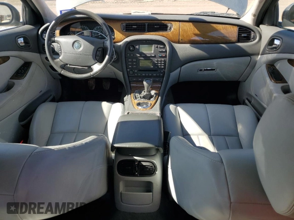 2003 Jaguar S-Type with VIN SAJEB01T83FM51480, listed as a Copart auction lot 43444065 with 83,840 mi miles and Salvage Title. Bid and sale history available at DreamBid. Image 8.