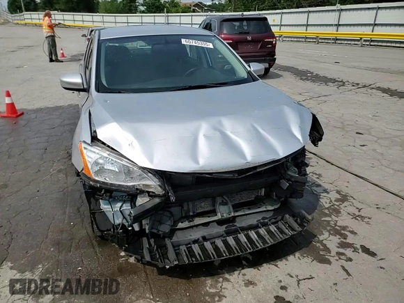 2014 Nissan Sentra SV with VIN 3N1AB7AP2EY235597, listed as a Copart auction lot 60745355 with 173,412 mi miles and Salvage title. Bid and sale history available at DreamBid. Image 14.