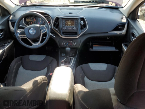 2017 Jeep Cherokee Sport with VIN 1C4PJMAS2HD217704, listed as a Copart auction lot 62503524 with 60,194 mi miles and Salvage Title. Bid and sale history available at carsss.com. Image 8.
