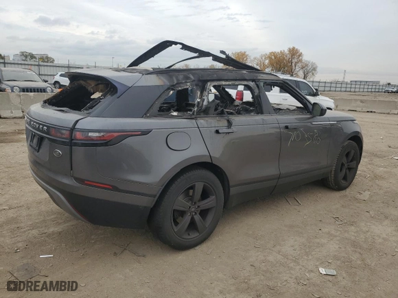 2019 Land Rover Range Rover Velar S with VIN SALYB2EXXKA786832, listed as a Copart auction lot 77415174 with NaN miles and Salvage Title. Bid and sale history available at carsss.com. Image 3.