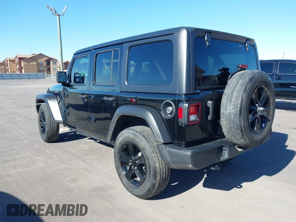 2022 Jeep Wrangler Unlimited Sport with VIN 1C4HJXDG0NW200459, listed as a IAAI auction lot 41740168 with 19,019 mi miles and . Bid and sale history available at DreamBid. Image 3.