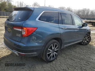 2019 Honda Pilot Touring 7-Passenger with VIN 5FNYF6H63KB094831, listed as a Copart auction lot 42200975 with 81,628 mi miles and Salvage Title. Bid and sale history available at DreamBid. Image 3.