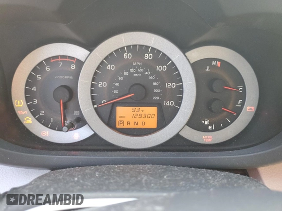 2012 Toyota RAV4 Limited with VIN 2T3DF4DV6CW221681, listed as a Copart auction lot 60923695 with 129,300 mi miles and Salvage title. Bid and sale history available at DreamBid. Image 9.