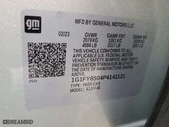 2023 Chevrolet Bolt EUV LT with VIN 1G1FY6S04P4141121, listed as a Copart auction lot 47388565 with 14,973 mi miles and Clean Title. Bid and sale history available at carsss.com. Image 12.