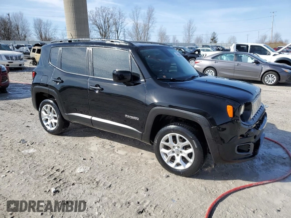 2017 Jeep Renegade Latitude with VIN ZACCJBBB3HPE84014, listed as a Copart auction lot 48664815 with 97,236 mi miles and Clean Title. Bid and sale history available at carsss.com. Image 4.