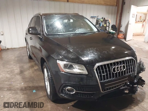 2015 Audi Q5 Premium Plus with VIN WA1DGAFP9FA016282, listed as a IAAI auction lot 41377498 with 122,000 mi miles and . Bid and sale history available at DreamBid. Image 1.