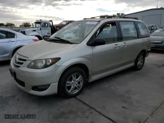 2005 Mazda MPV LX with VIN JM3LW28J350541157, listed as a Copart auction lot 78485524 with 213,554 mi miles and Salvage Title. Bid and sale history available at carsss.com. Image 1.