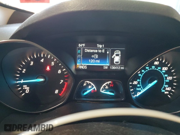 2014 Ford Escape SE with VIN 1FMCU9GX3EUA09635, listed as a Copart auction lot 48406645 with 136,412 mi miles and Salvage Title. Bid and sale history available at DreamBid. Image 9.