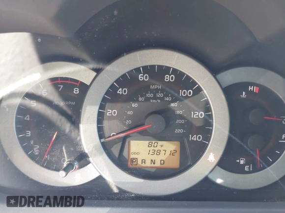 2009 Toyota RAV4 with VIN 2T3ZF33V99W011876, listed as a IAAI auction lot 41830295 with 138,712 mi miles. Bid and sale history available at carsss.com. Image 7.