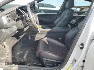 2020 Genesis G70 3.3T with VIN KMTG34LE3LU064052, listed as a Copart auction lot 83573294 with 56,514 mi miles and Salvage Title. Bid and sale history available at DreamBid. Image 7.