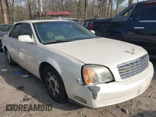 2002 Cadillac DeVille with VIN 1G6KD54Y72U218221, listed as a IAAI auction lot 41842554 with 117,430 mi miles. Bid and sale history available at carsss.com. Image 1.
