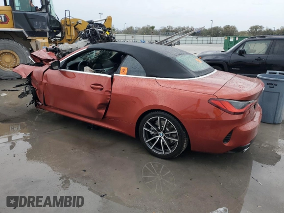 2022 BMW 4 Series 430i z VIN WBA23AT04NCK24960, wystawiony jako Copart lot #45815565 z przebiegiem Nie podano mil oraz Nie do naprawy • Non repairable. Historia ofert i sprzedaży dostępna na DreamBid. Obrazek 2.