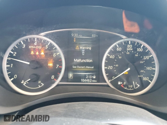 2018 Nissan Sentra SV with VIN 3N1AB7AP4JL657779, listed as a Copart auction lot 56602985 with 104,462 mi miles and Salvage title. Bid and sale history available at DreamBid. Image 9.