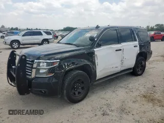 2020 Chevrolet Tahoe Commercial with VIN 1GNLCDEC0LR246214, listed as a Copart auction lot 57220935 with 91,295 mi miles and Salvage title. Bid and sale history available at DreamBid. Image 1.