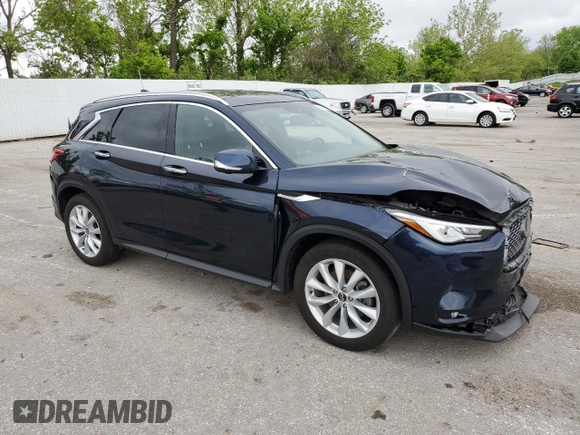 2019 Infiniti QX50 Essential z VIN 3PCAJ5M11KF101439, wystawiony jako Copart lot #55572915 z przebiegiem 66 290 mil mil oraz Szkoda całkowita • Salvage title. Historia ofert i sprzedaży dostępna na DreamBid. Obrazek 4.