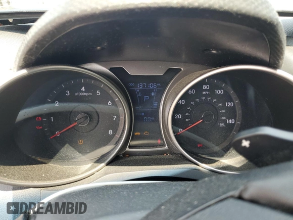 2013 Hyundai Veloster w/Black Int with VIN KMHTC6AD7DU134443, listed as a Copart auction lot 59295275 with 137,106 mi miles and Salvage title. Bid and sale history available at DreamBid. Image 9.