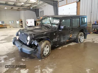 2018 Jeep Wrangler JK Unlimited Sport S with VIN 1C4BJWDG6JL846777, listed as a Copart auction lot 42458405 with 27,024 mi miles and Salvage Title. Bid and sale history available at carsss.com. Image 1.