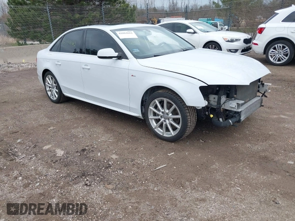 2016 Audi A4 Premium Plus with VIN WAUFFAFLXGN015633, listed as a IAAI auction lot 42084662 with 82,572 mi miles. Bid and sale history available at carsss.com. Image 1.