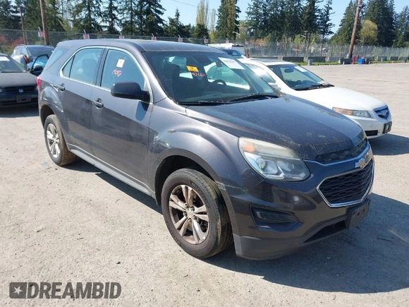 2016 Chevrolet Equinox LS with VIN 2GNALBEK3G6159945, listed as a IAAI auction lot 42035667 with 188,307 mi miles. Bid and sale history available at carsss.com. Image 1.