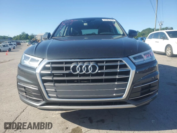 2018 Audi Q5 Premium Plus with VIN WA1BNAFY1J2019346, listed as a Copart auction lot 57487015 with 75,717 mi miles and Salvage title. Bid and sale history available at DreamBid. Image 5.