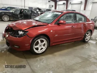 2008 Mazda 3 S GT with VIN JM1BK323981143935, listed as a Copart auction lot 52451365 with 303,962 mi miles and Salvage title. Bid and sale history available at DreamBid. Image 1.