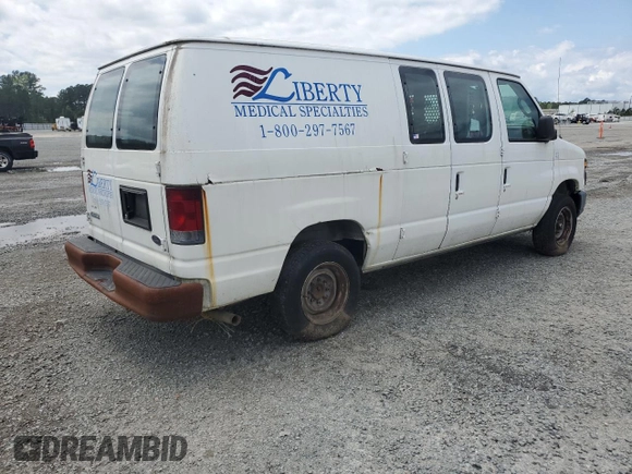 2010 Ford Econoline Cargo Commercial with VIN 1FTNE1EW2ADA23672, listed as a Copart auction lot 52943735 with 364,186 mi miles and Clean Title. Bid and sale history available at DreamBid. Image 3.