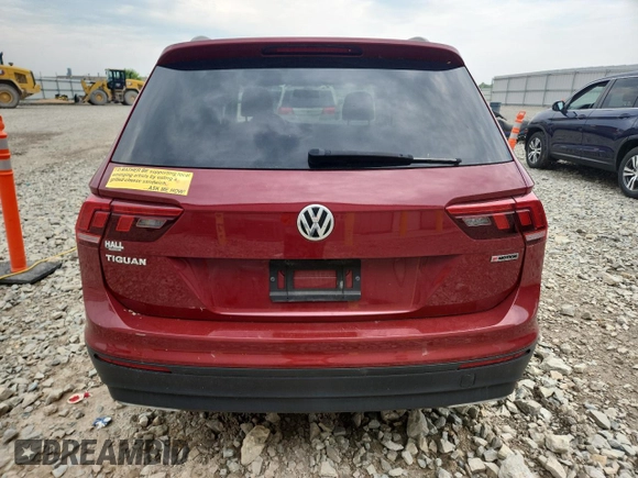 2019 Volkswagen Tiguan S z VIN 3VV0B7AX1KM180153, wystawiony jako Copart lot #60573955 z przebiegiem 66 995 mil mil oraz Szkoda całkowita • Salvage title. Historia ofert i sprzedaży dostępna na DreamBid. Obrazek 6.