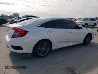 2021 Honda Civic Sedan EX with VIN 19XFC1F39ME012816, listed as a Copart auction lot 74093434 with 0 mi miles and Salvage Title. Bid and sale history available at carsss.com. Image 3.