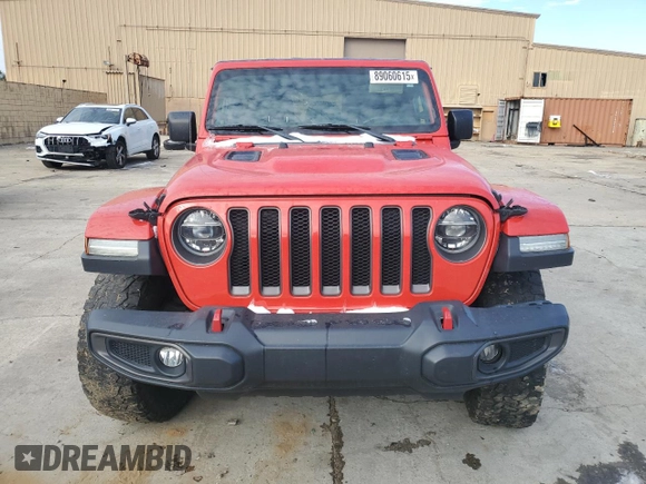 2021 Jeep Wrangler Unlimited Rubicon with VIN 1C4HJXFN9MW505291, listed as a Copart auction lot 89060615 with 69,894 mi miles and Salvage Title. Bid and sale history available at DreamBid. Image 5.