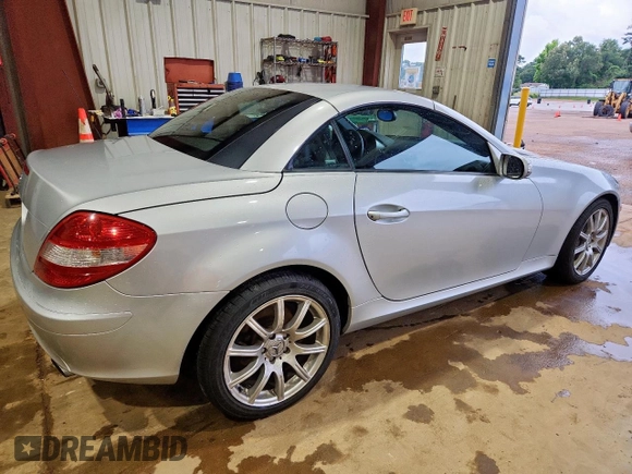 2005 Mercedes-Benz SLK 230/320 with VIN WDBWK56F65F024447, listed as a Copart auction lot 60260695 with Not provided miles and Salvage title. Bid and sale history available at DreamBid. Image 3.