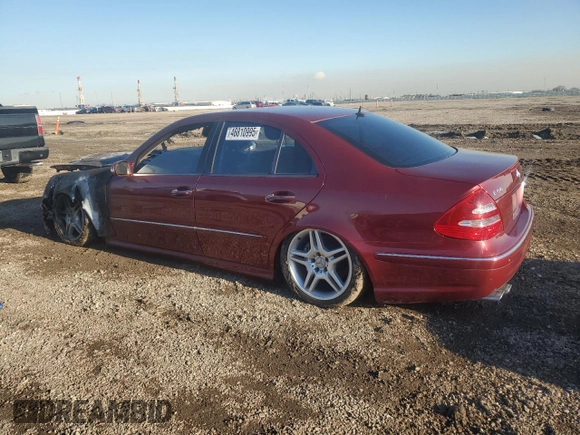 2005 Mercedes-Benz E-Class 5.5L AMG with VIN WDBUF76J25A740142, listed as a Copart auction lot 46810995 with 0 mi miles and Salvage Title. Bid and sale history available at carsss.com. Image 2.