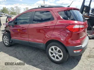 2021 Ford EcoSport SE with VIN MAJ3S2GE9MC399425, listed as a Copart auction lot 51862065 with 45,142 mi miles and Salvage Title. Bid and sale history available at carsss.com. Image 2.