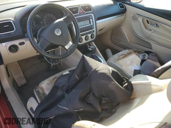 2007 Volkswagen Eos 3.2L with VIN WVWDB71F27V038737, listed as a Copart auction lot 77960204 with Not Provided miles and Clean Title. Bid and sale history available at DreamBid. Image 8.
