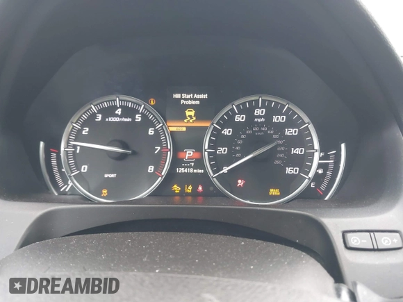 2018 Acura TLX Technology with VIN 19UUB1F57JA002314, listed as a IAAI auction lot 41641179 with 125,418 mi miles and . Bid and sale history available at carsss.com. Image 7.