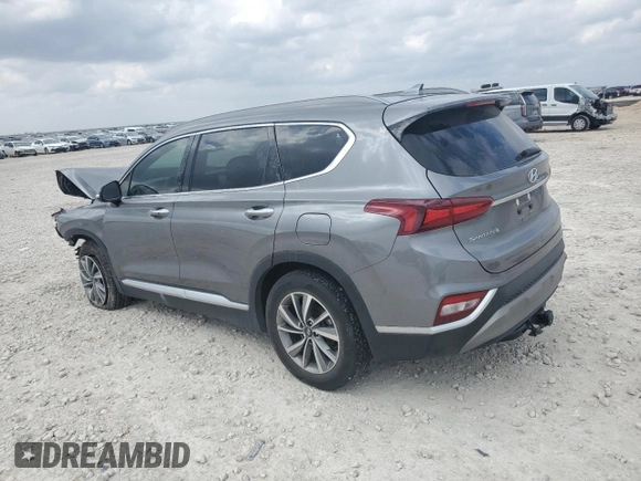 2019 Hyundai Santa Fe Limited with VIN 5NMS53AD5KH116648, listed as a Copart auction lot 47574365 with 47,281 mi miles and Salvage Title. Bid and sale history available at carsss.com. Image 2.