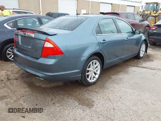 2011 Ford Fusion SEL with VIN 3FAHP0JA5BR279394, listed as a IAAI auction lot 41582899 with 216,092 mi miles. Bid and sale history available at carsss.com. Image 4.