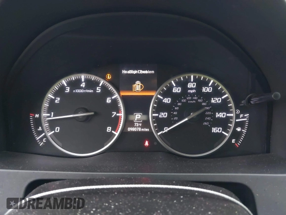 2017 Acura RDX Advance with VIN 5J8TB3H76HL016869, listed as a IAAI auction lot 41432793 with 98,078 mi miles and . Bid and sale history available at DreamBid. Image 7.