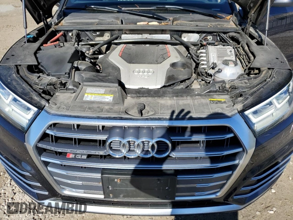 2018 Audi SQ5 Premium Plus with VIN WA1A4AFY7J2249312, listed as a Copart auction lot 74194984 with 80,446 mi miles and Salvage Title. Bid and sale history available at DreamBid. Image 12.