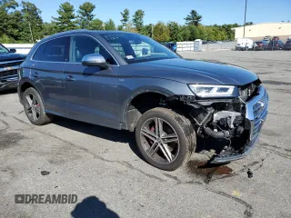 2018 Audi SQ5 Premium Plus with VIN WA1A4AFYXJ2035849, listed as a Copart auction lot 69741983 with 53,505 mi miles and . Bid and sale history available at DreamBid. Image 4.