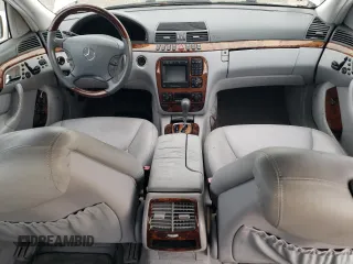 2002 Mercedes-Benz S-Class 5.0L with VIN WDBNG75J42A286054, listed as a Copart auction lot 85111494 with 0 mi miles and Salvage Title. Bid and sale history available at carsss.com. Image 8.