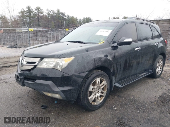 2008 Acura MDX Tech Pkg with VIN 2HNYD283X8H500654, listed as a IAAI auction lot 41913312 with 178,944 mi miles. Bid and sale history available at carsss.com. Image 2.