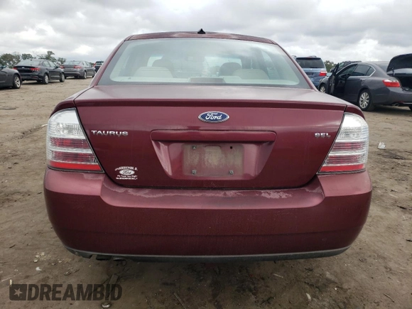 2008 Ford Taurus SEL with VIN 1FAHP24WX8G159335, listed as a Copart auction lot 74106694 with 187,710 mi miles and Salvage Title. Bid and sale history available at carsss.com. Image 6.