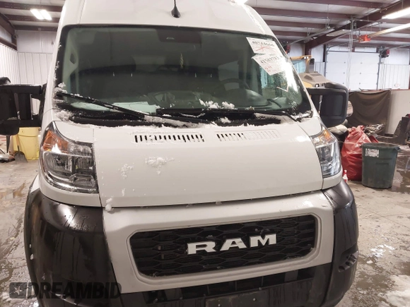 2022 Ram ProMaster Cargo with VIN 3C6MRVJG5NE120608, listed as a IAAI auction lot 41583783 with 17,630 mi miles and . Bid and sale history available at DreamBid. Image 12.