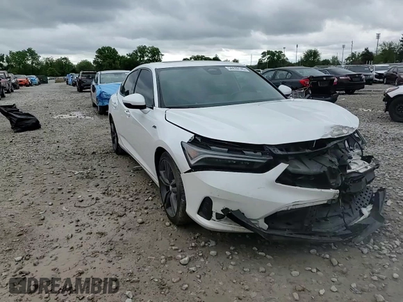 2023 Acura Integra Technology with VIN 19UDE4H62PA005399, listed as a Copart auction lot 56639145 with 51,340 mi miles and Salvage title. Bid and sale history available at DreamBid. Image 14.