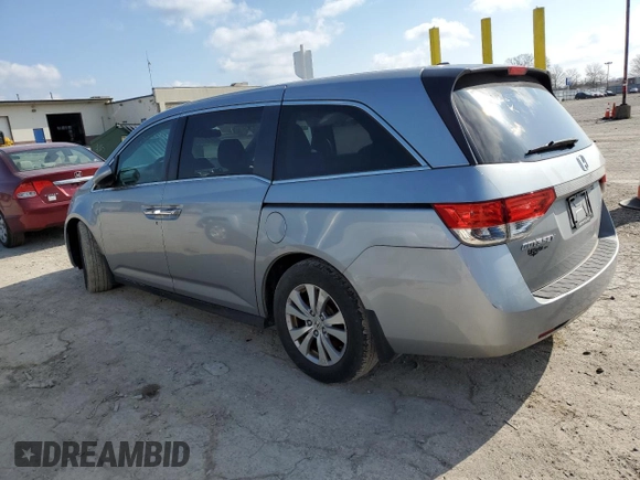 2016 Honda Odyssey EX-L with VIN 5FNRL5H67GB026899, listed as a Copart auction lot 51612295 with 74,010 mi miles and Salvage Title. Bid and sale history available at DreamBid. Image 2.