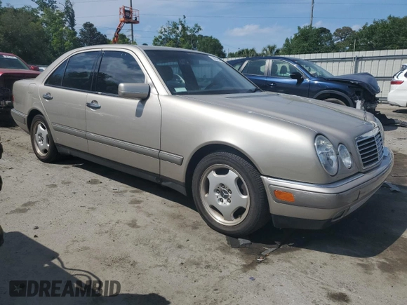 1997 Mercedes-Benz E 320 with VIN WDBJF72F0VA262484, listed as a Copart auction lot 54346945 with 145,352 mi miles and Salvage Title. Bid and sale history available at DreamBid. Image 4.