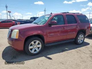 2007 GMC Yukon SLT z VIN 1GKFK13087J294570, wystawiony jako Copart lot #57968375 z przebiegiem 185 186 mil mil oraz Czysty tytuł • Clean title. Historia ofert i sprzedaży dostępna na DreamBid. Obrazek 1.