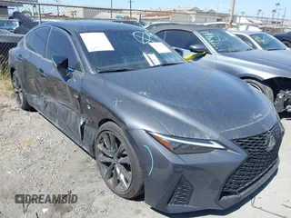 2024 Lexus IS 350 F Sport z VIN JTHGZ1B28R5080302, wystawiony jako IAAI lot #41646854 z przebiegiem 4 810 mil mil oraz . Historia ofert i sprzedaży dostępna na DreamBid. Obrazek 1.